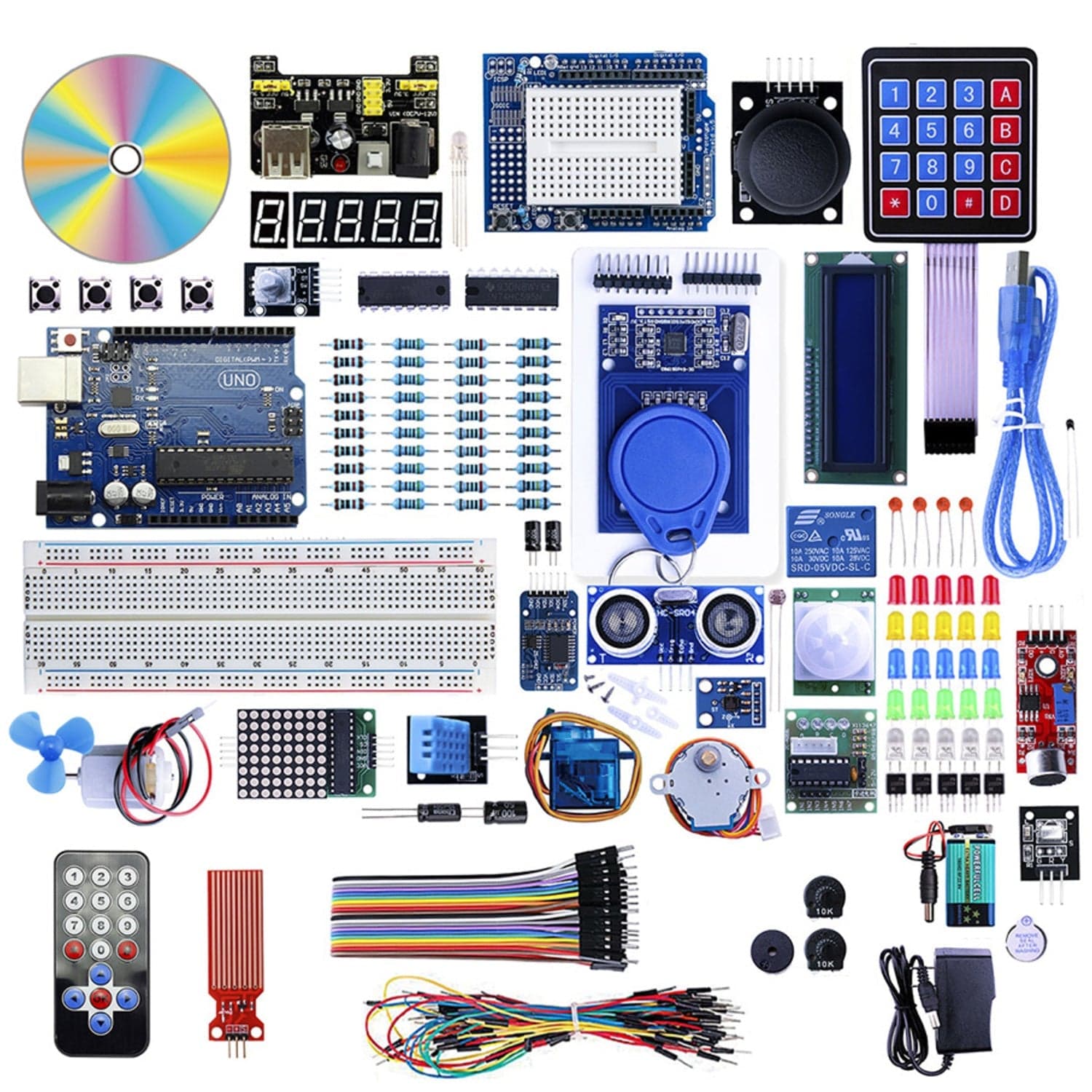 Стартовый комплект Elecrow UNO R3 с множеством модулей для Arduino — фото 2