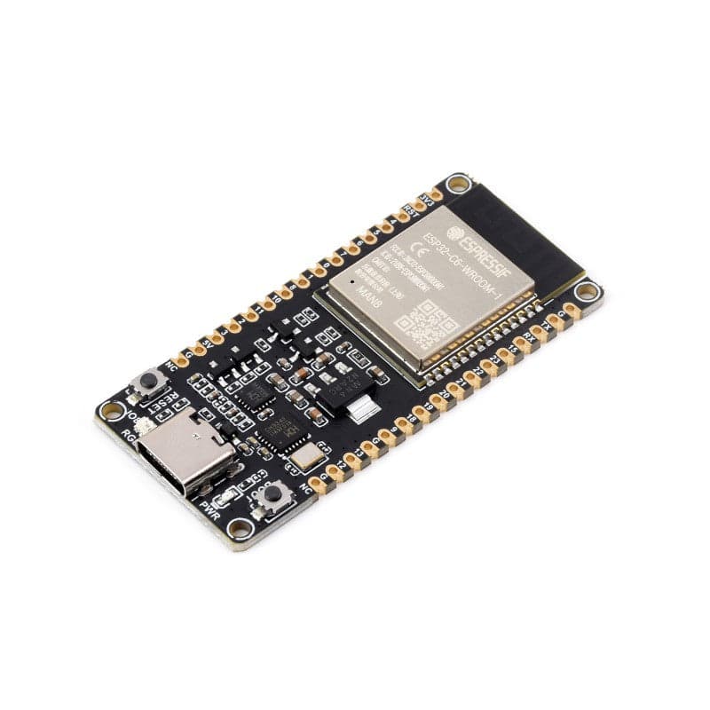 Микроконтроллер ESP32-C6, макетная плата WiFi 6, одноядерный процессор 160 МГц, модуль ESP32-C6-WROOM-1-N8 — фото 2