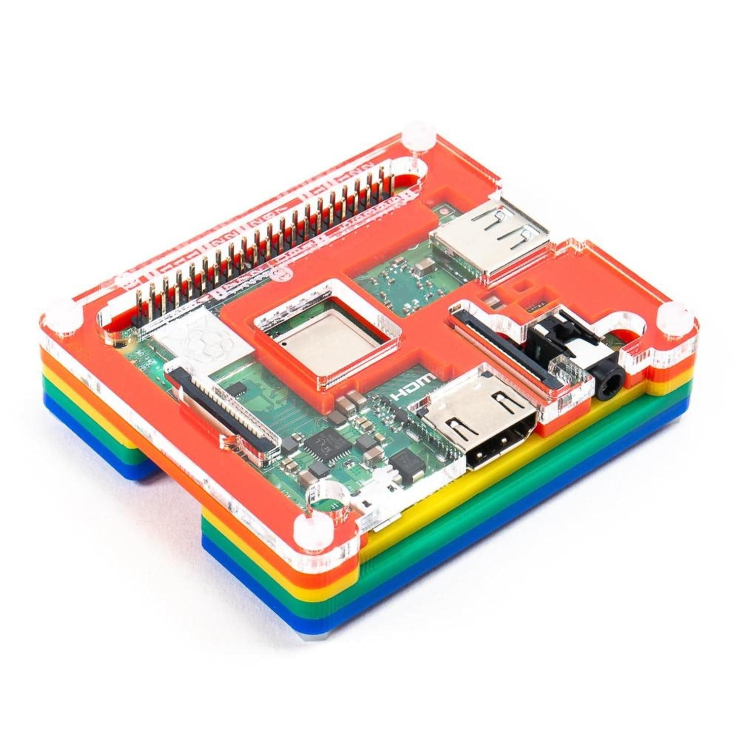 Pibow 3 A+ Coupé (для Raspberry Pi 3 A+) - Coupé Rainbow — фото 2