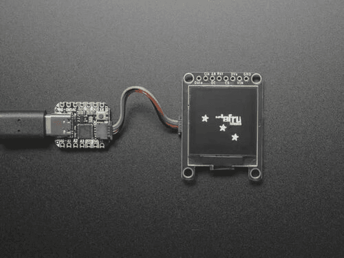 Монохромный графический OLED-дисплей Adafruit с диагональю 1,12 дюйма и разрешением 128 x 128 пикселей. — фото 2