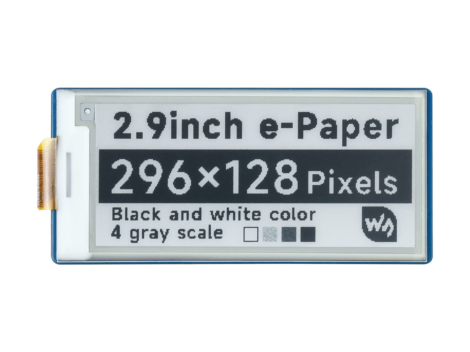 2,9-дюймовый модуль дисплея E-Paper E-Ink для Raspberry Pi Pico, 296 × 128, черный / белый, SPI — фото 2