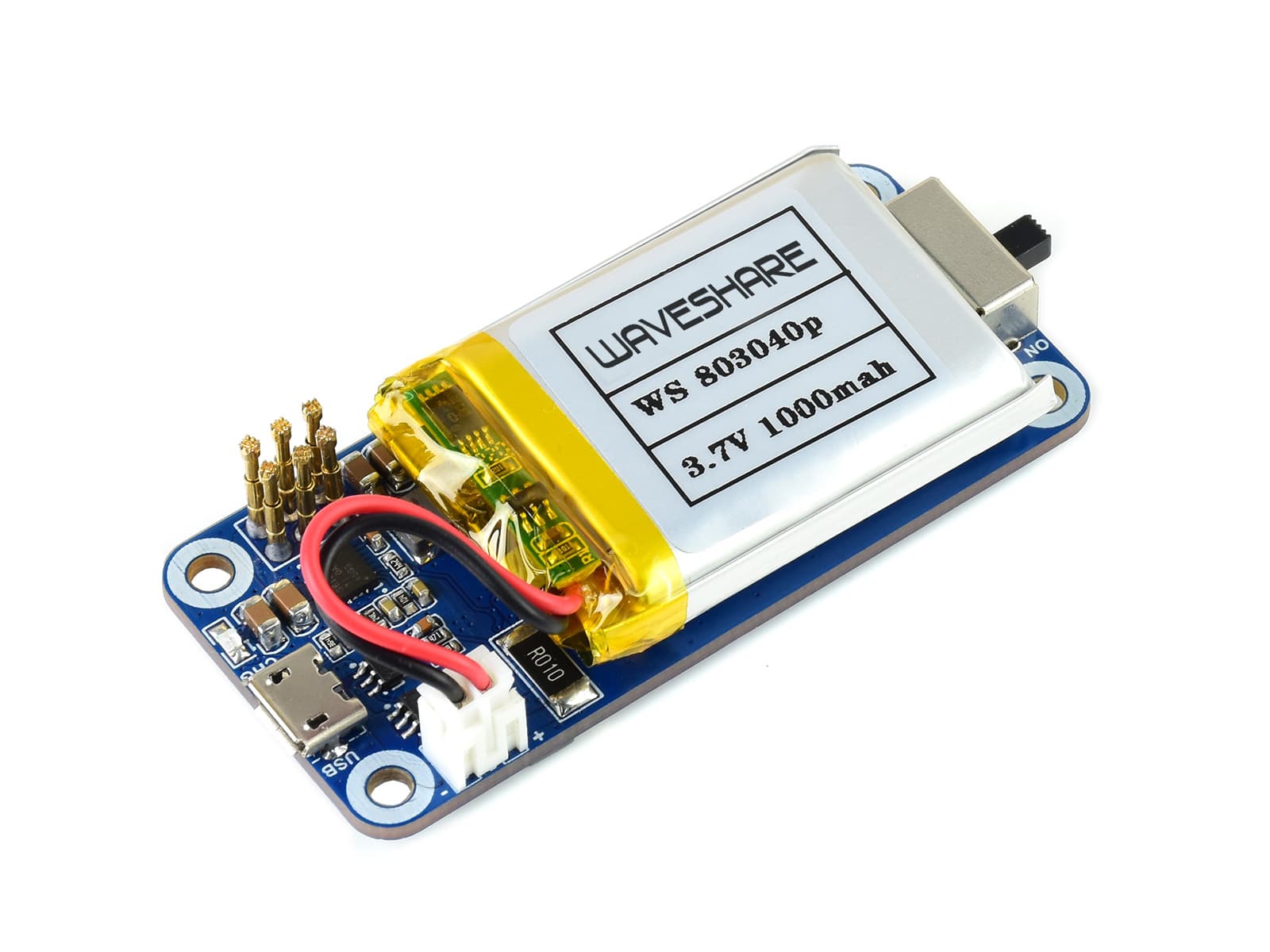 Источник бесперебойного питания UPS HAT для Raspberry Pi Zero, стабильная выходная мощность 5 В — фото 2
