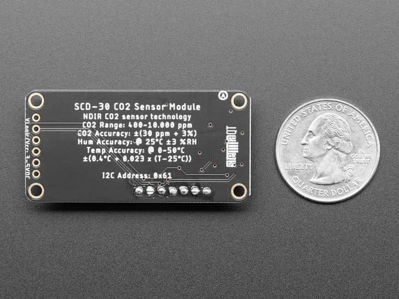 Adafruit SCD-30 - Датчик температуры и влажности CO2 NDIR STEMMA QT / Qwiic