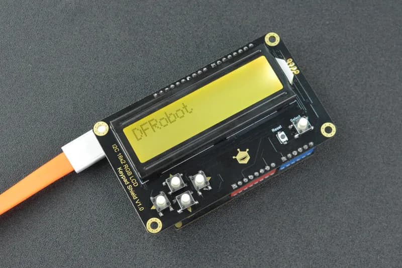 I2C RGB подсветка ЖК-модуля дисплея 16x2 для Arduino (черный текст)