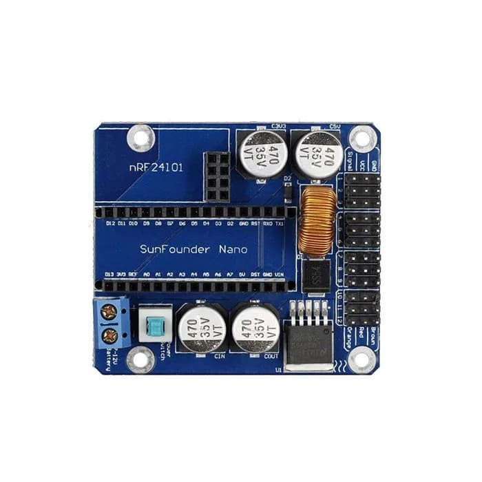 Беспроводная версия платы сервоуправления для Arduino Nano и NRF24L01