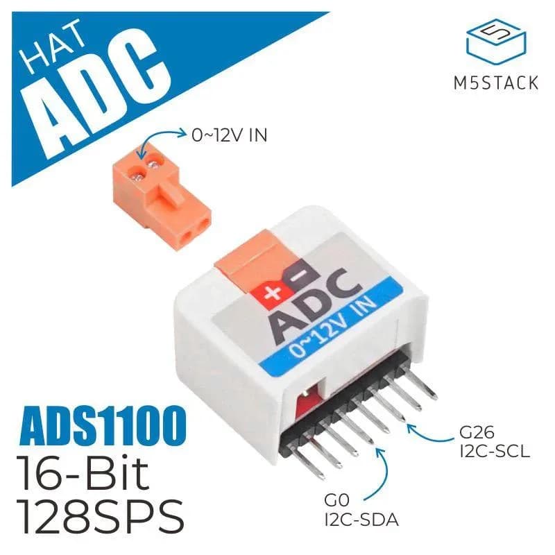M5StickC АЦП HatADS1100