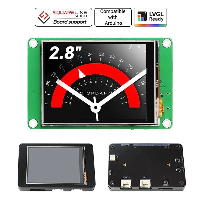 CrowPanel Pico Display-2,8-дюймовый модуль 320*240 TFT ЖК-сенсорный экран с поддержкой RP2040 C/C++/MicroPython/LVGL