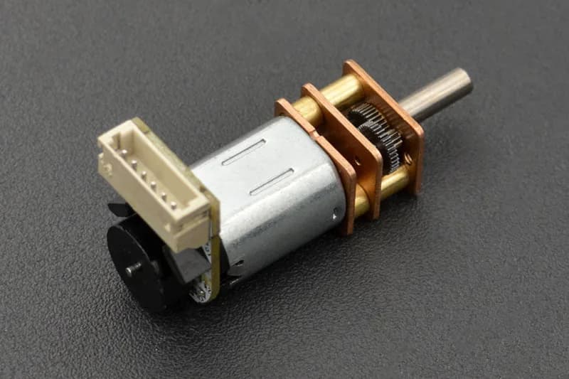 Мотор-редуктор Micro Metal с энкодером - 6 В, 310 об/мин 50:1