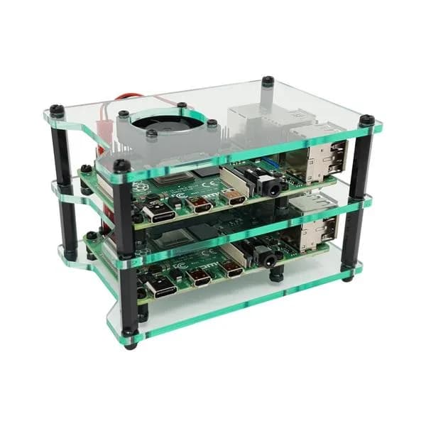 Кластерный корпус для Raspberry Pi с вентиляторами (Cluster Gehäuse für Raspberry Pi mit Lüftern)