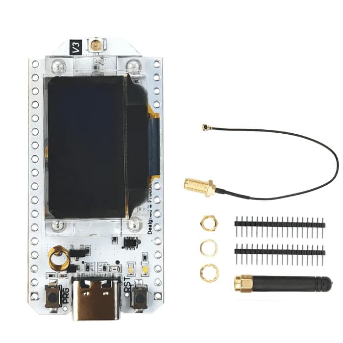 ESP32 LoRa с синим OLED-дисплеем 0,96 дюйма (разъем типа C)