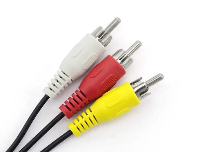 Кабель-переходник с разъема 3,5 мм на 3 RCA — 15 см