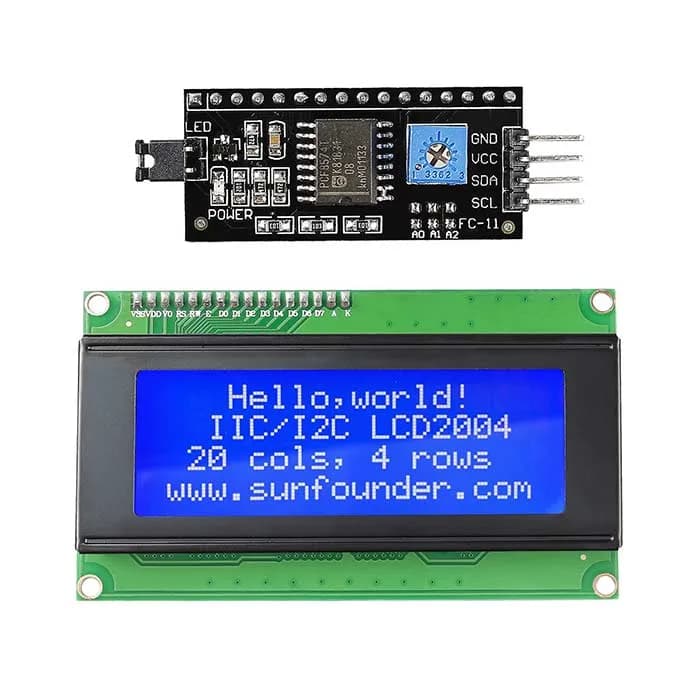 IIC/I2C/TWI Serial 2004/20x4 ЖК-модуль Щит для Arduino Uno/Mega2560