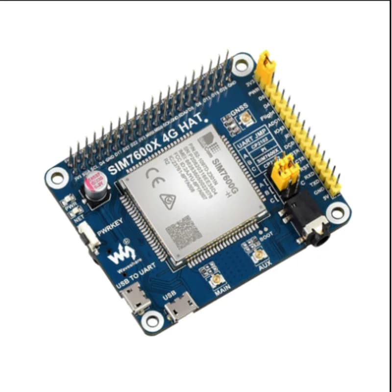 Шляпа Waveshare SIM7600G-H 4G для Raspberry Pi, поддержка LTE Cat-4 4G/3G/2G