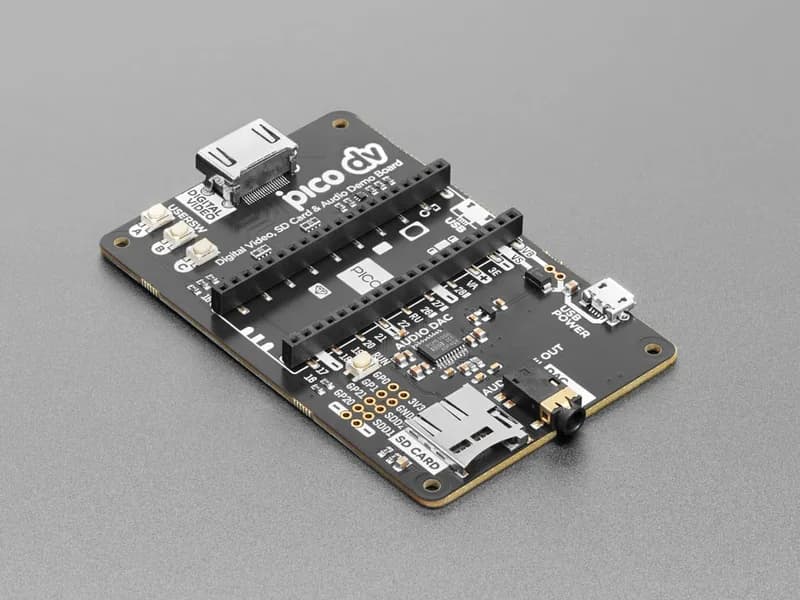 Демо-база Pimoroni Pico DV - Мультимедийная плата RP2040 DVI