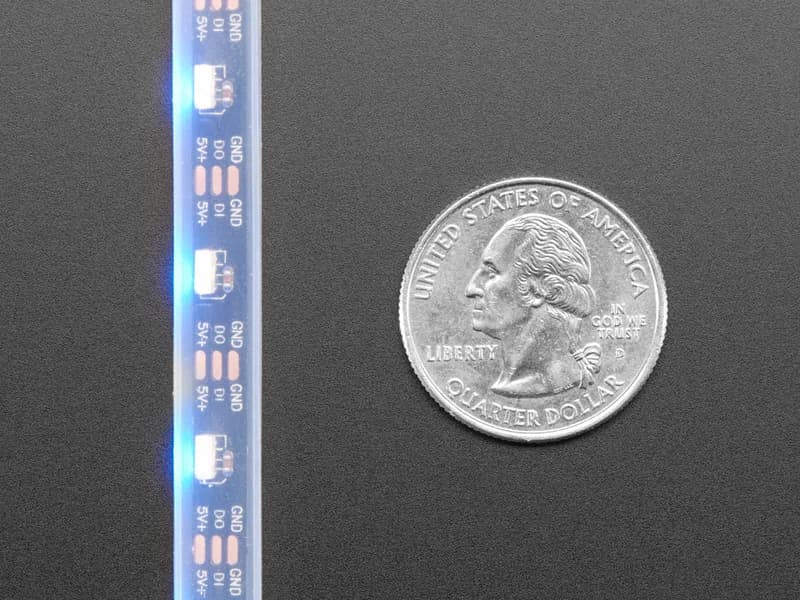 Adafruit NeoPixel Светодиодная боковая световая лента - черная 60 светодиодов