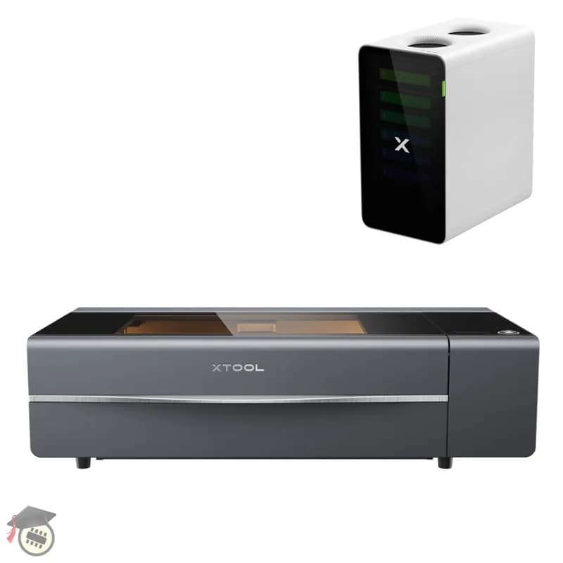 Комплект xTool P2S 55 Вт CO2 Laser EDU (серый)
