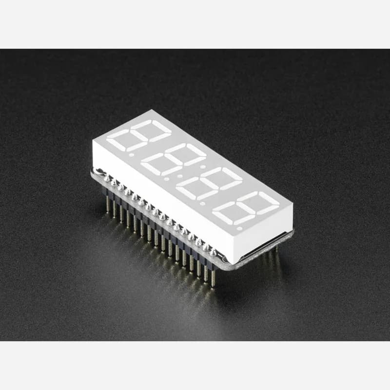 Adafruit 4-значный 7-сегментный светодиодный матричный дисплей FeatherWing - синий