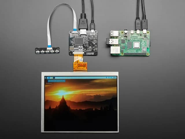 Комплект ЖК-экрана Pimoroni HDMI 8 дюймов IPS — 1024x768