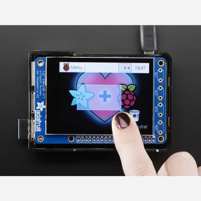 Adafruit PiTFT Plus 320x240 2,8 TFT + емкостный сенсорный экран