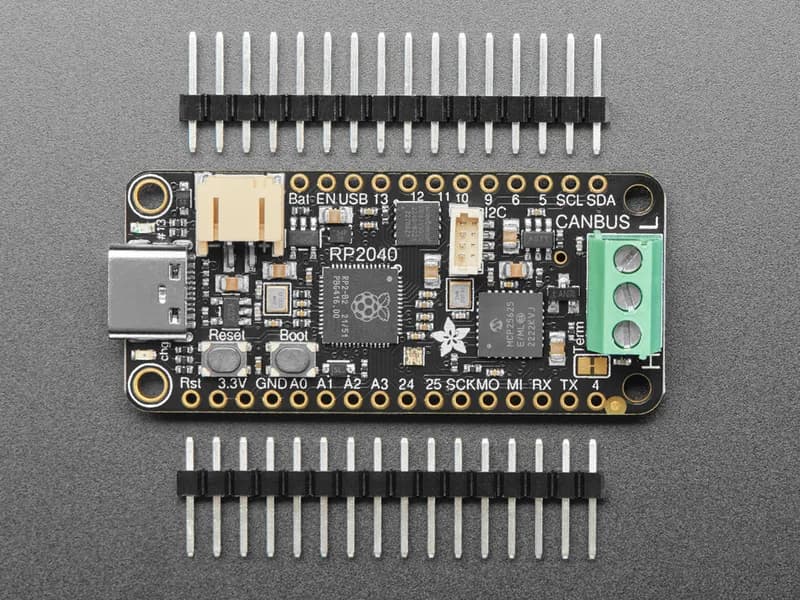 Adafruit RP2040 CAN Bus Feather с CAN-контроллером MCP2515 STEMMA QT
