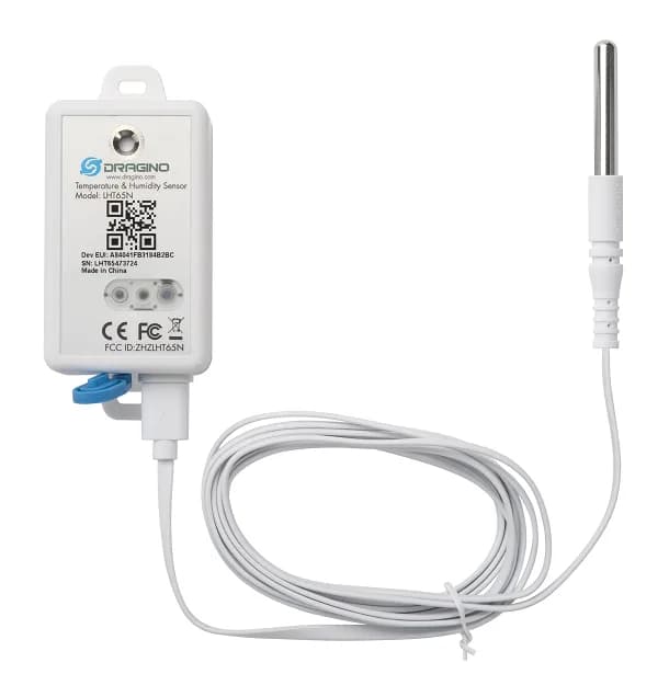 Dragino LHT65N-EU868-E3 LoRaWAN Датчик температуры и освещения с внешней температурой