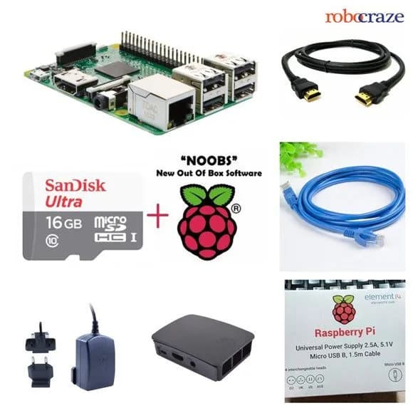 Полный комплект Raspberry Pi 3B