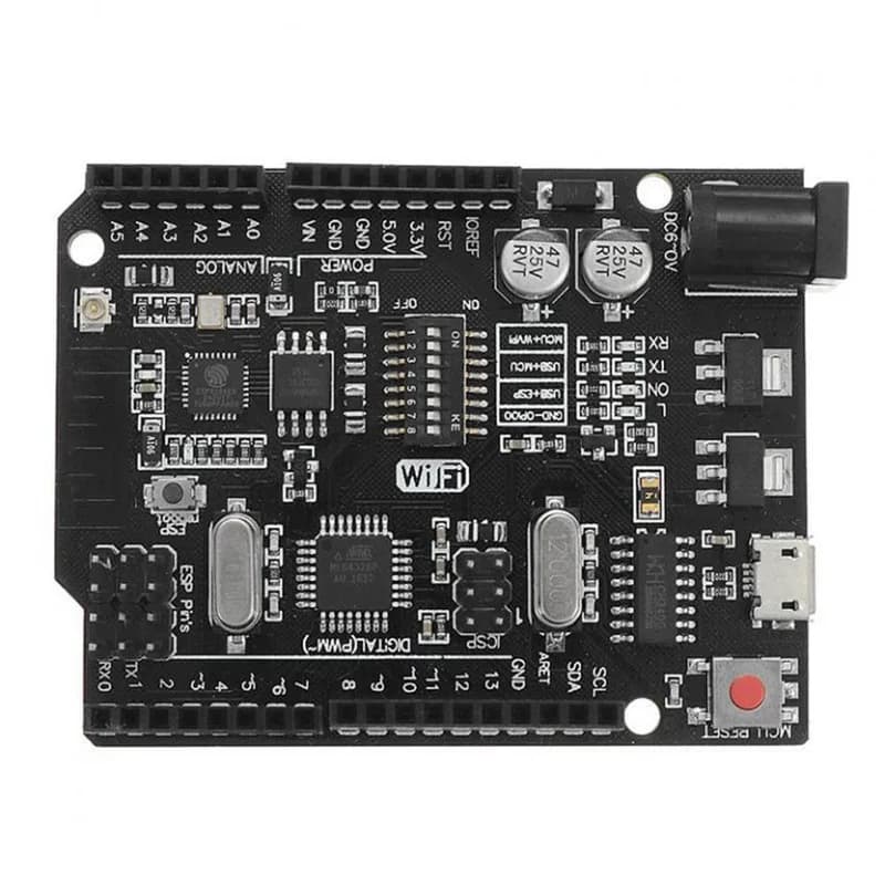 Arduino UNO + WiFi R3 ATmega328P + узел MCU ESP8266 CH340G, совместимая плата
Плата