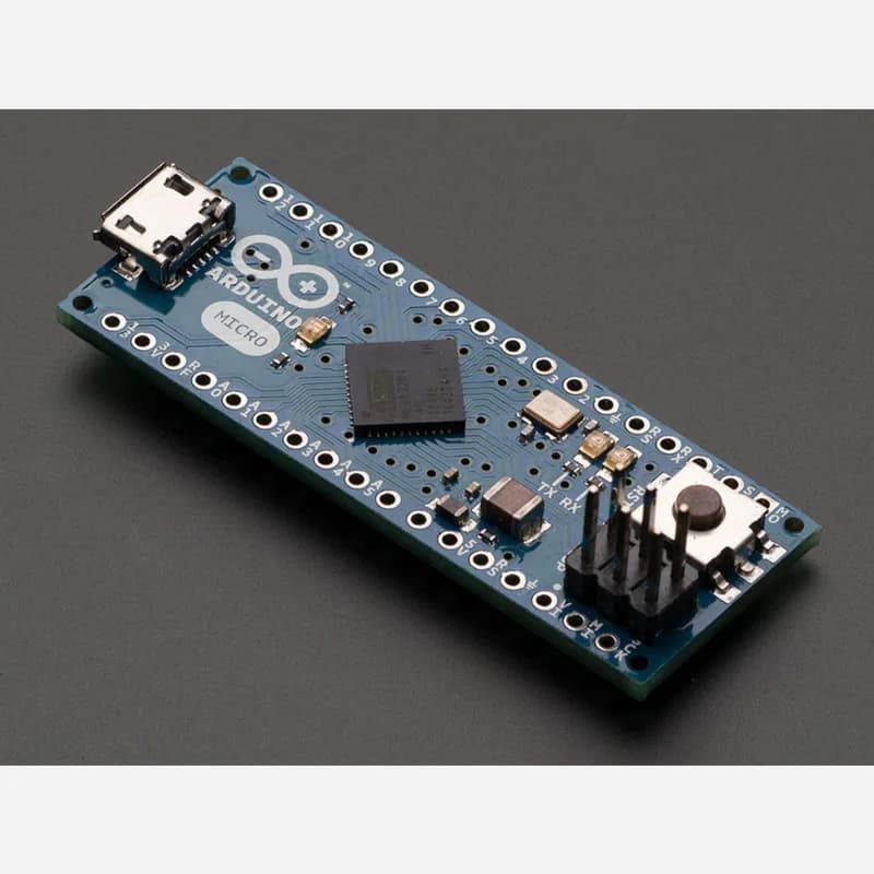 Arduino Micro без разъемов — 5 В 16 МГц ATmega32u4 — в сборе