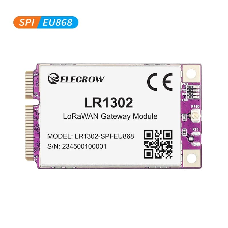LR1302 Модуль шлюза LoRaWAN SPI EU868 SX1302 Модуль шлюза дальнего действия с поддержкой 8 каналов