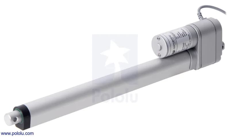 Glideforce LACT12P-12V-10 Легкий линейный привод с обратной связью: 25 кгс, ход 12 дюймов (полезный 11,8 дюйма), 1,1 дюйма/с, 12 В