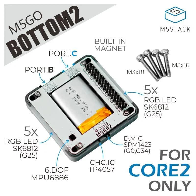 M5GO Bottom2 - M5Stack Core2