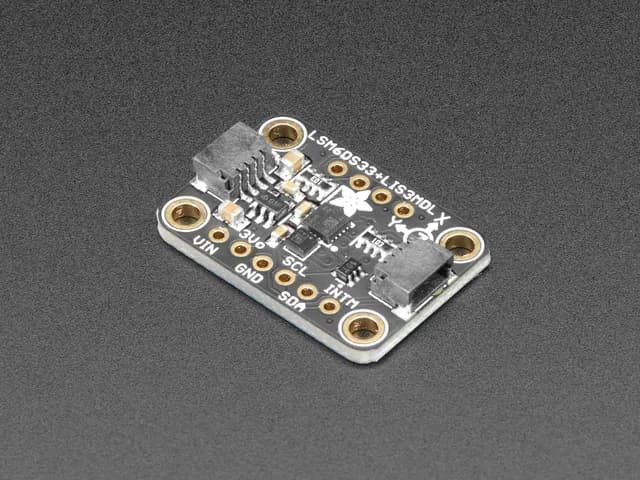 Adafruit LSM6DS33 + LIS3MDL — IMU с 9 степенями свободы и ускорением/гироскопом/магом