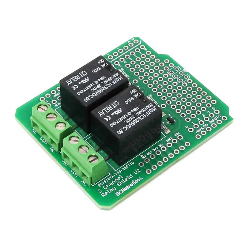 2-канальный релейный щит для Arduino