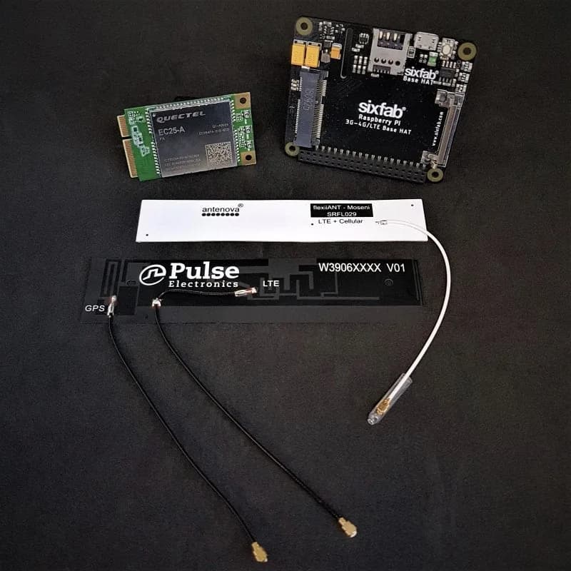 Комплект сотового модема Raspberry Pi 4G/LTE