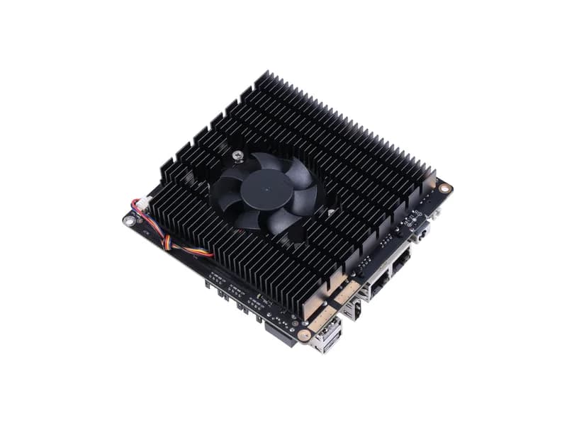 ODYSSEY - X86J4125864 v2 (TELEC) - Мини-ПК с 64 ГБ eMMC, Linux и Arudino Core, двумя 2,5-гигабитными сетевыми адаптерами Ethernet, выходом 4K, RP2040, рассеиванием тепла вентилятором
