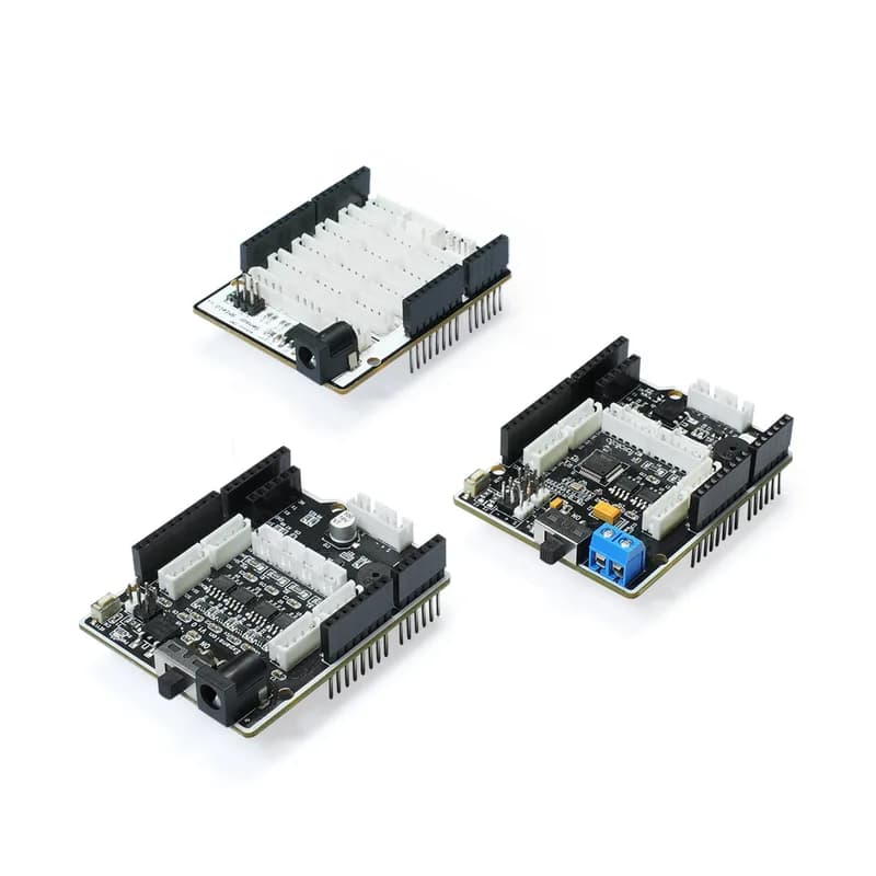 Плата расширения Hiwonder UNO, совместимая с Arduino, поддерживает управление двигателем и сервоприводом, связь Bluetooth и интеграцию датчиков, идеально подходит для роботизированной руки и автомобиля-робота