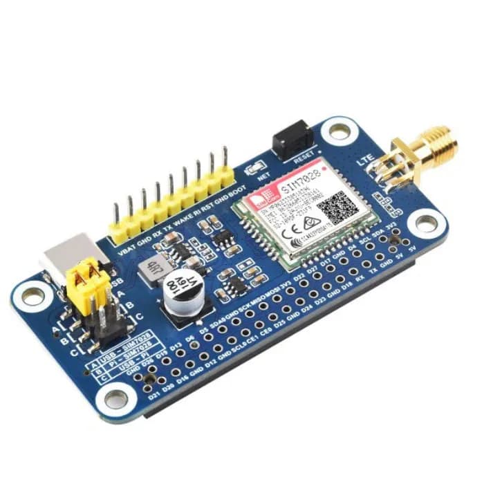 Waveshare SIM7028 NB-IoT HAT для Raspberry Pi с поддержкой связи Global Band NB-IoT