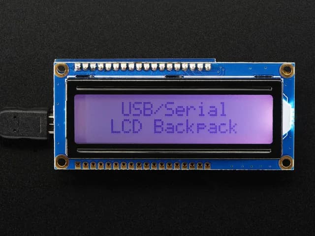 Комплект рюкзака USB + Serial с положительным ЖК-дисплеем с RGB-подсветкой 16x2