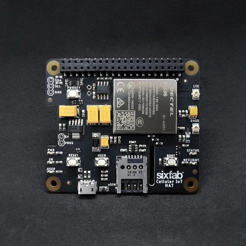 Шляпа Raspberry Pi Cellular IoT — LTE-M, NB-IoT и eGPRS