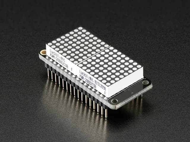 Комплект Adafruit 0,8 дюйма 8x16 со светодиодной матрицей FeatherWing - синий