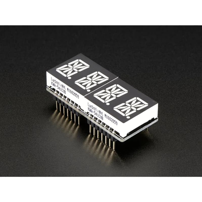 Adafruit 0,54 Четырехбуквенно-цифровой дисплей FeatherWing - желтый