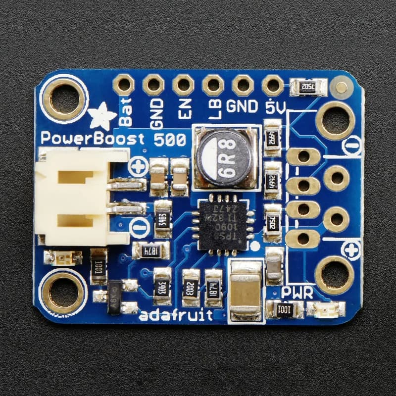 Adafruit PowerBoost 500 Basic — USB Boost 5 В @ 500 мА от 1,8 В+