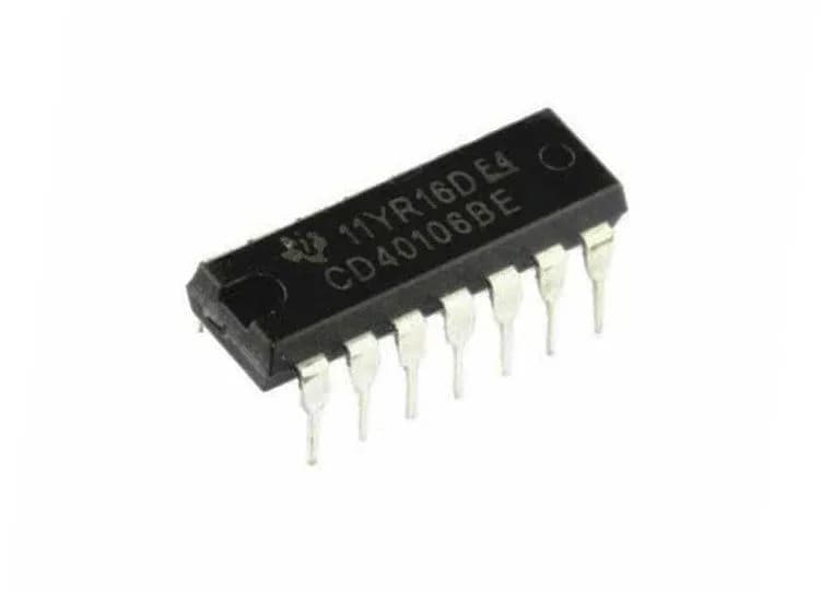 CD40106 - ИС инвертора шестигранного триггера Шмитта