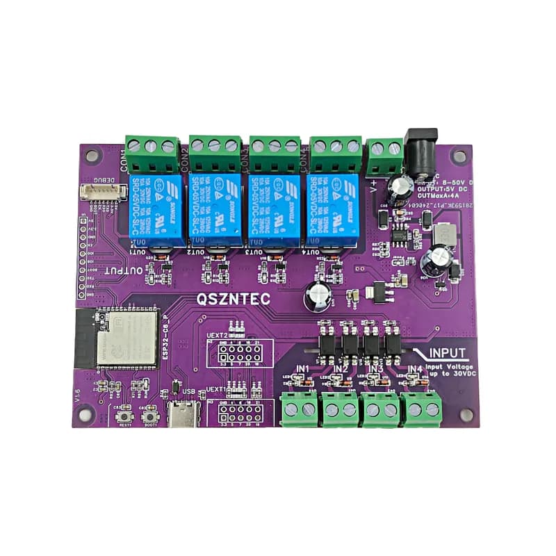 ESP32-C6-EVB Поддержка платы Tasmota 4 реле 4 входа с WIFI6 Bl