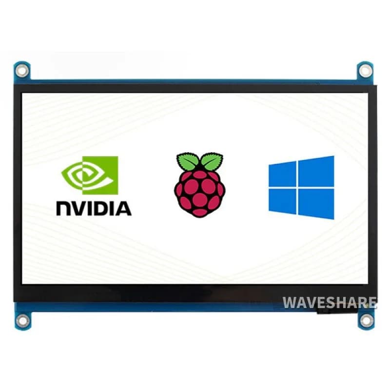 Waveshare 7-дюймовый сенсорный дисплей IPS HDMI USB с аудиосовместимостью с Raspberry Pi