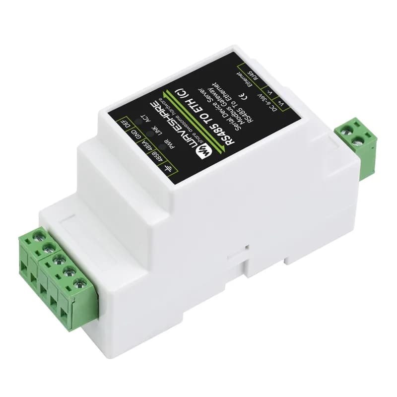 Промышленный последовательный сервер RS485–RJ45 — общий порт Ethernet (C)