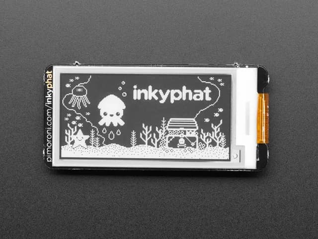Pimoroni Inky pHAT — дисплей eInk — черный/белый