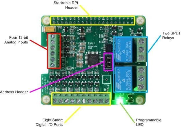 TINKERplate — многофункциональная шляпа ввода-вывода для Raspberry Pi