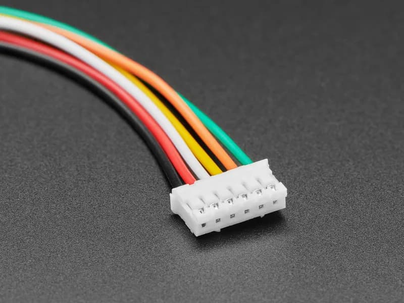 Соответствующая пара 6-контактных кабелей с шагом 2,0 мм — совместимость с JST PH