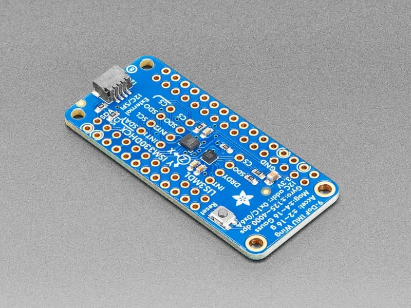 Adafruit ISM330DHCX + LIS3MDL Высокоточный IMU с 9 степенями свободы FeatherWing